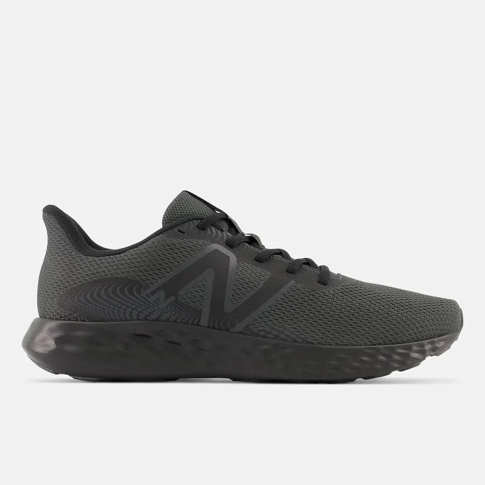 Men's Wide Fit New Balance M411LK3 Walking and Running Trainers - Black