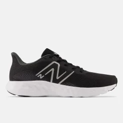 Men's Wide Fit New Balance M411LB3 Walking and Running Trainers - Black/White