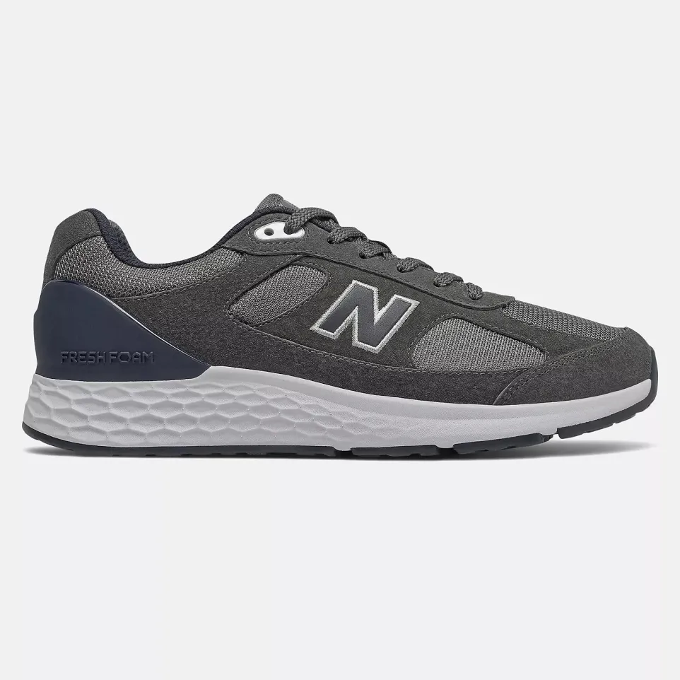Mens Wide Fit New Balance MW1880 Walking Trainers - Grey/Eclipse