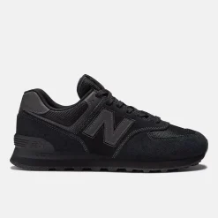 Men's Wide Fit New Balance ML574EVE Running Trainers - Exclusive - Black