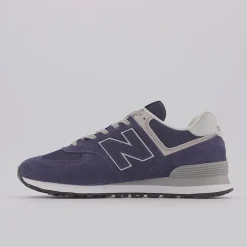 Men's Wide Fit New Balance ML574EVN Running Trainers - Exclusive - Navy ENCAP
