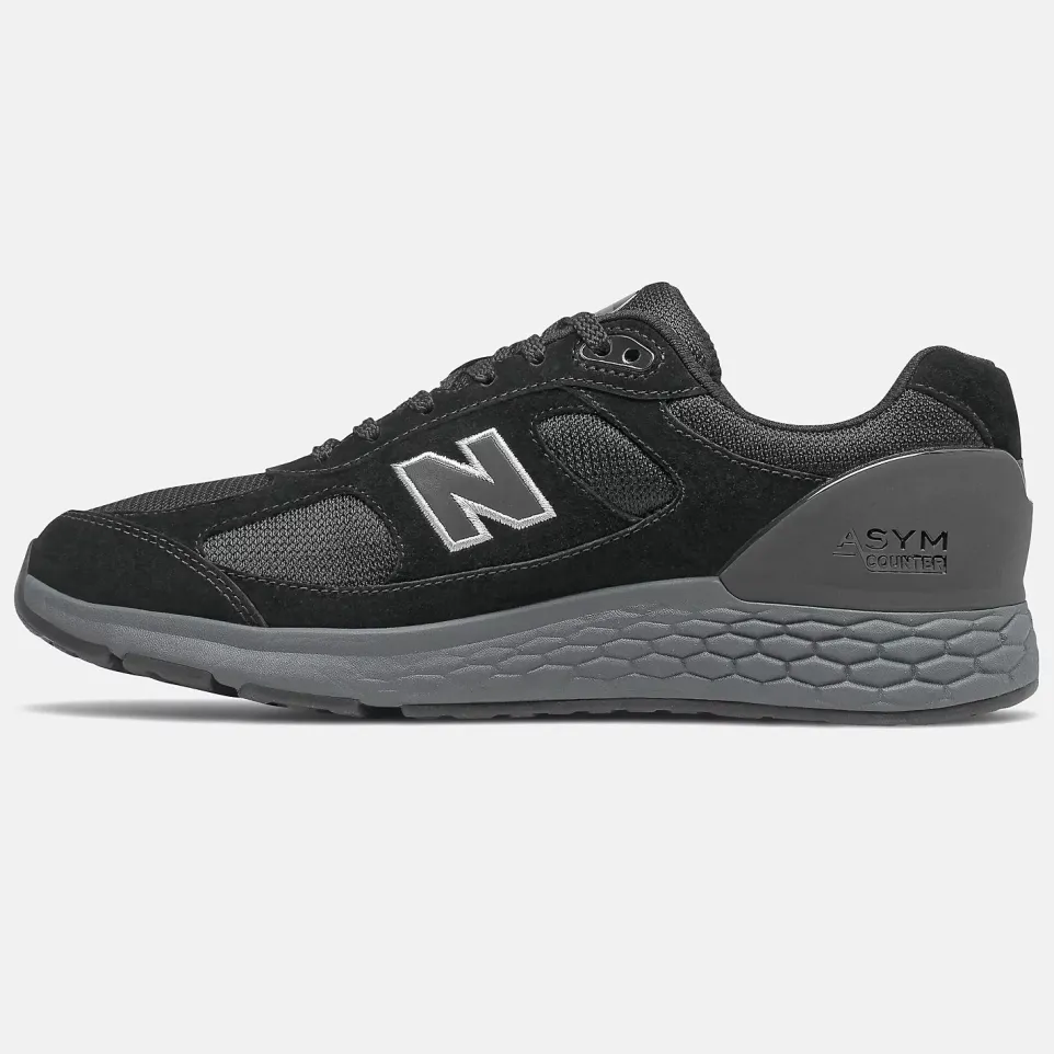 Mens Wide Fit New Balance MW1880 Walking Trainers - Black