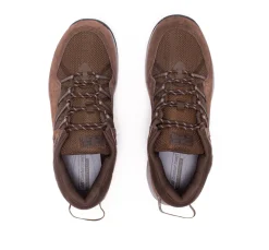 Mens Wide Fit New Balance MW669LC2 Brown Hiking Trainers