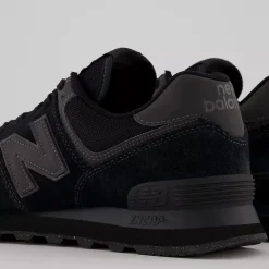 Men's Wide Fit New Balance ML574EVE Running Trainers - Exclusive - Black