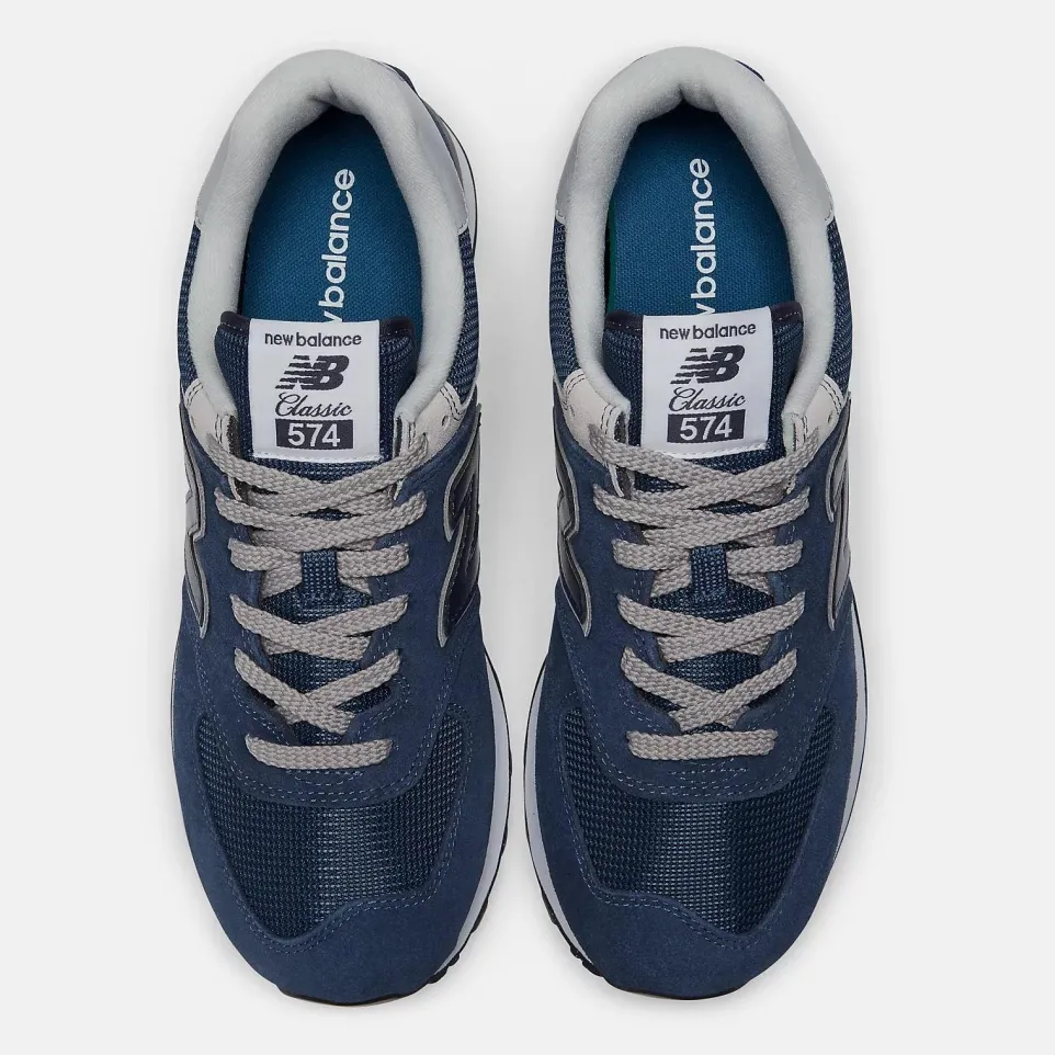 Men's Wide Fit New Balance ML574EVN Running Trainers - Exclusive - Navy ENCAP