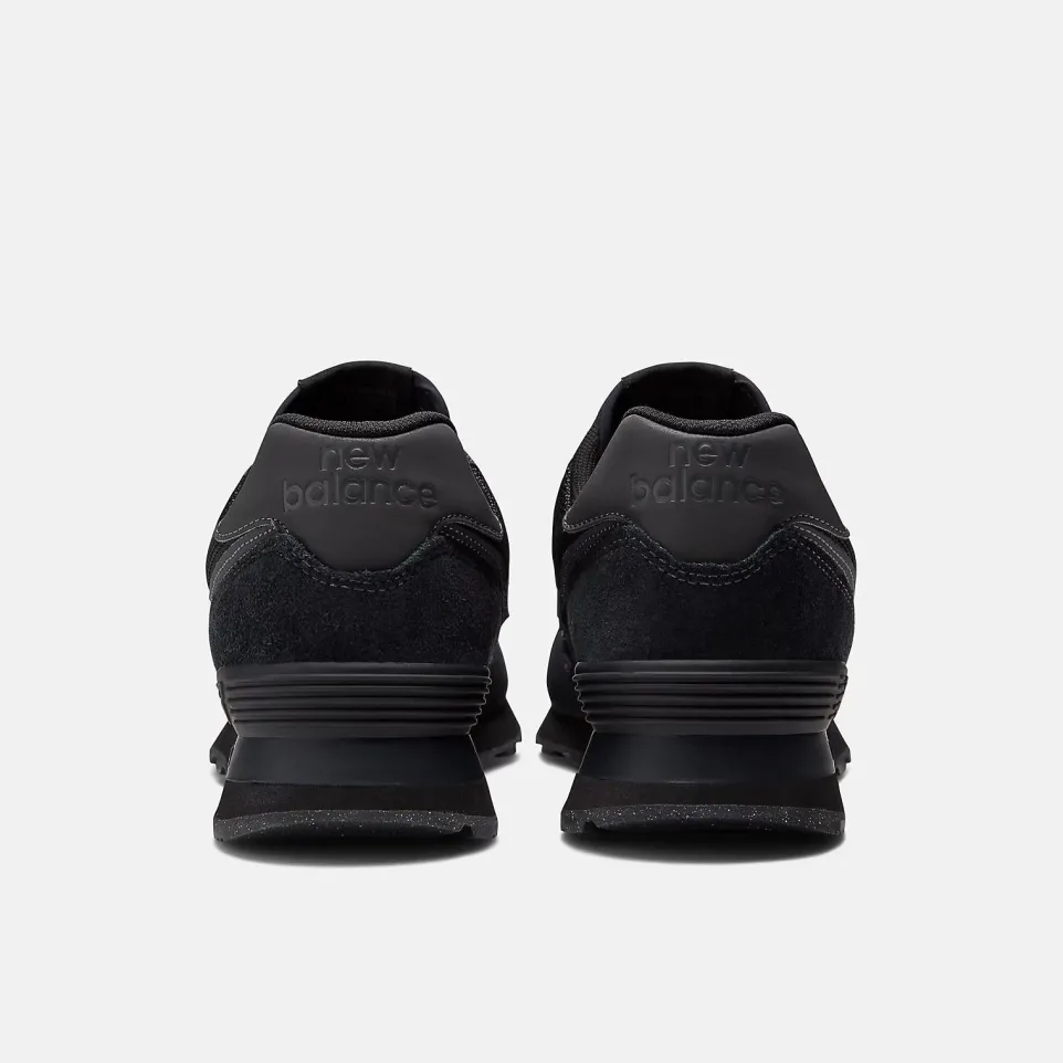 Men's Wide Fit New Balance ML574EVE Running Trainers - Exclusive - Black