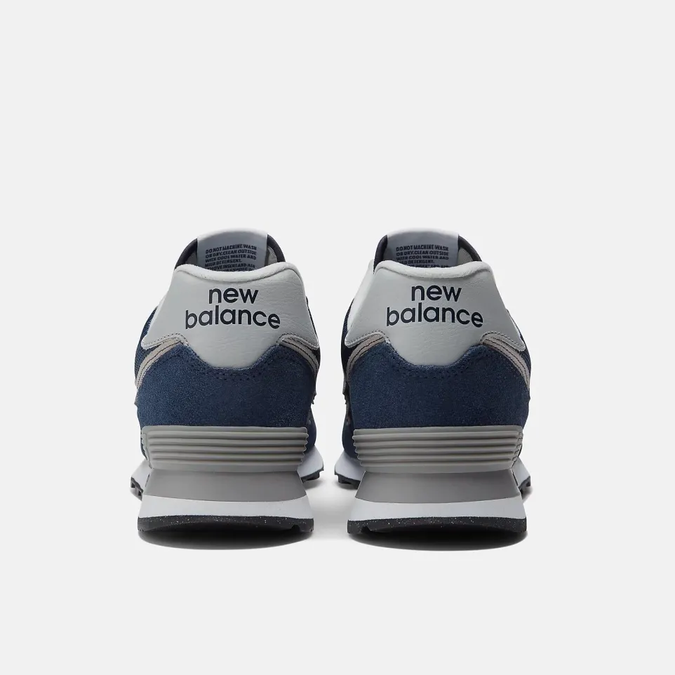 Men's Wide Fit New Balance ML574EVN Running Trainers - Exclusive - Navy ENCAP