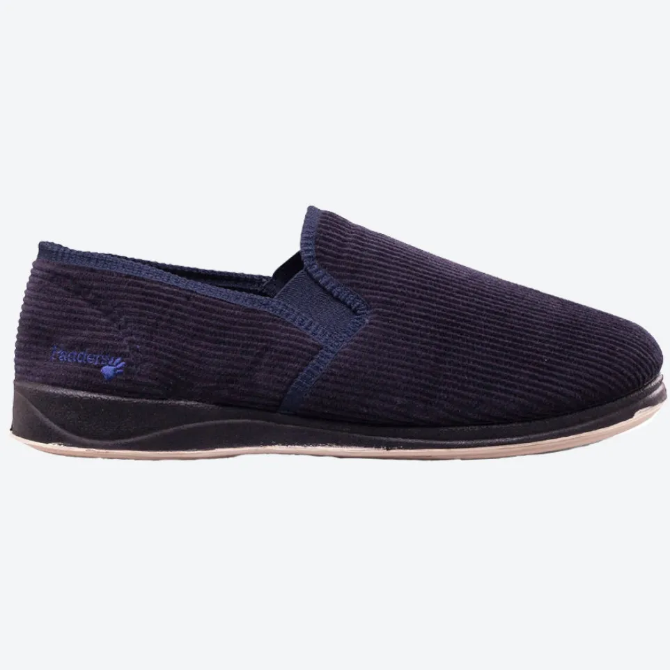 Mens Wide Fit Padders Albert Slip On Slippers