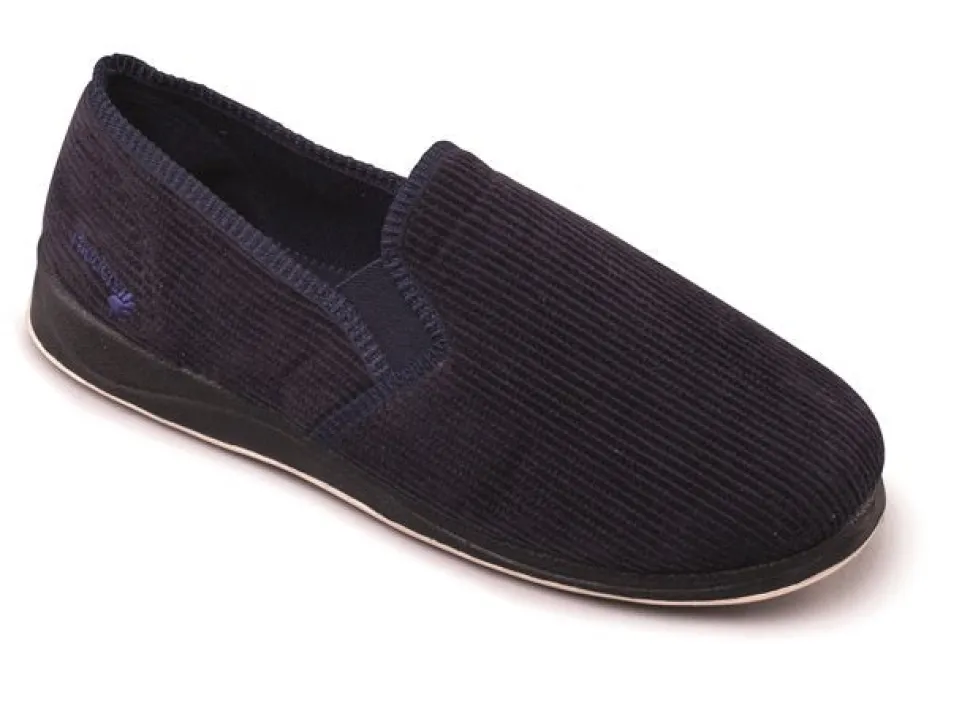 Mens Wide Fit Padders Albert Slip On Slippers