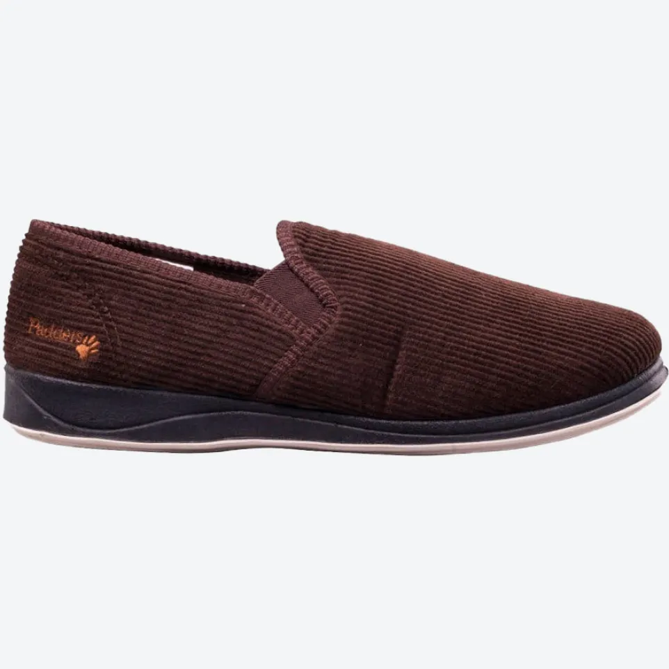 Mens Wide Fit Padders Albert Slip On Slippers