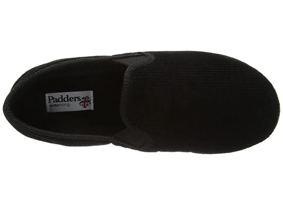 Mens Wide Fit Padders Albert Slip On Slippers