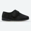 Mens Wide Fit Padders Charles Velcro Slipper