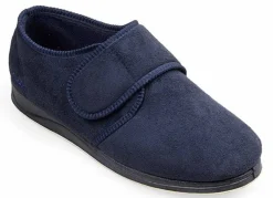 Mens Wide Fit Padders Charles Velcro Slipper