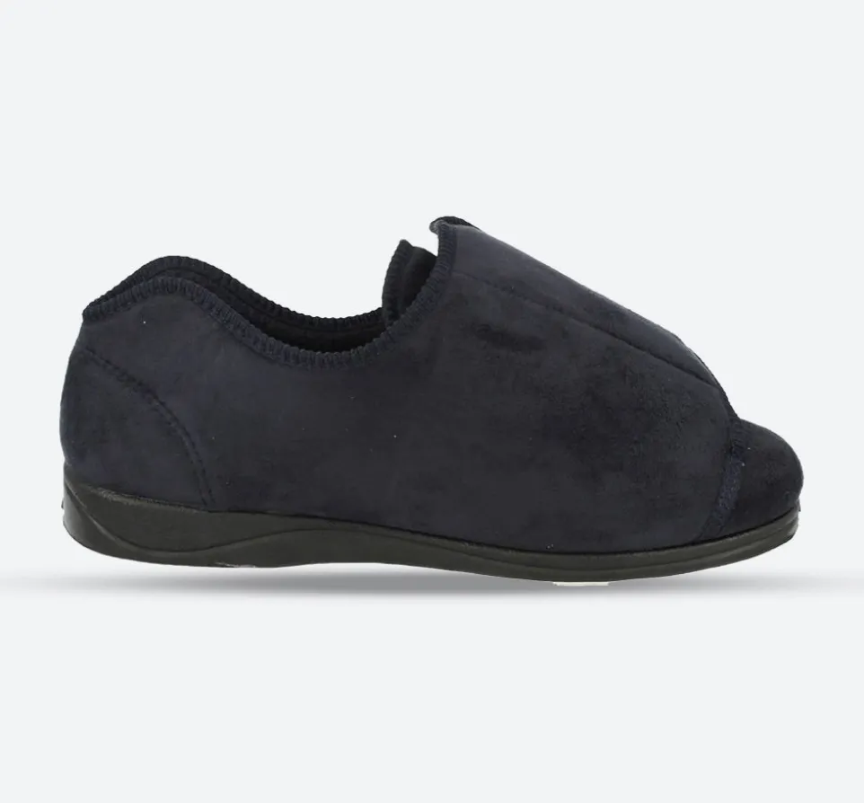 Mens Wide Fit Padders Peter Slippers - Ultra Wide