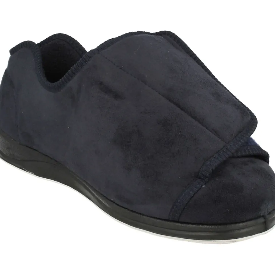 Mens Wide Fit Padders Peter Slippers - Ultra Wide