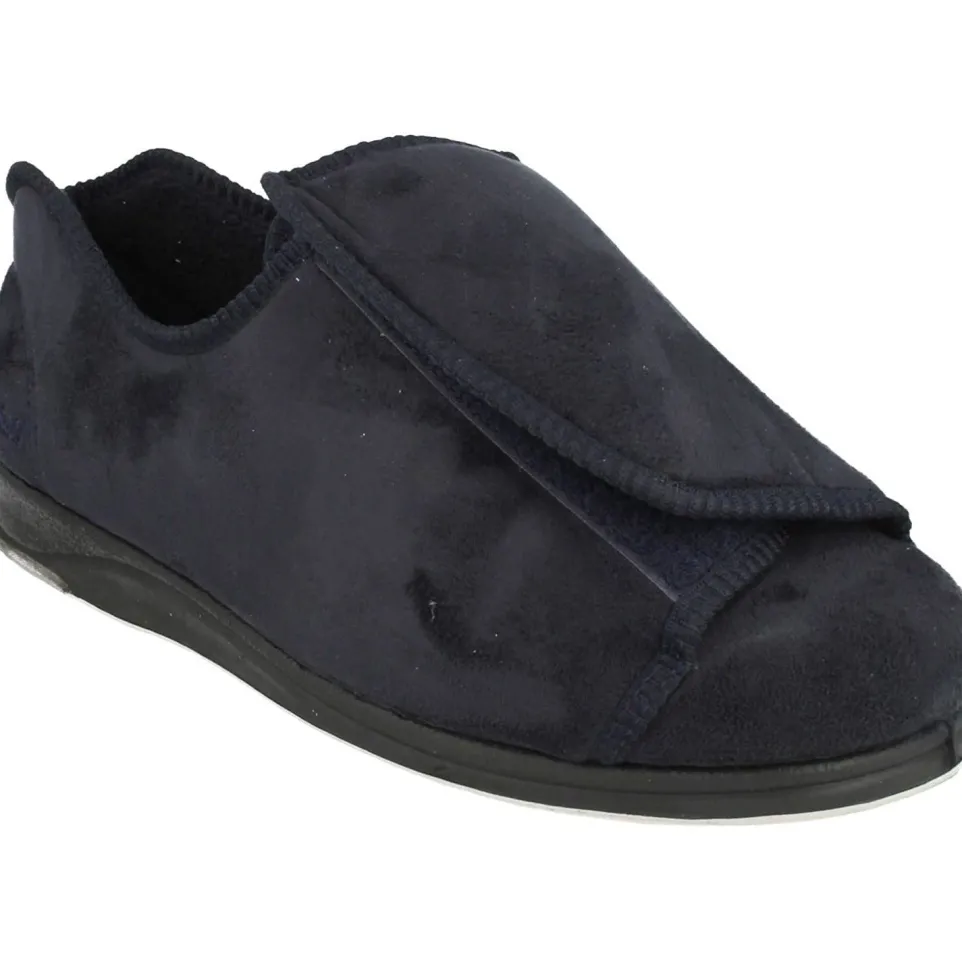 Mens Wide Fit Padders Peter Slippers - Ultra Wide