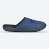Mens Wide Fit Padders Stag Mule Slippers