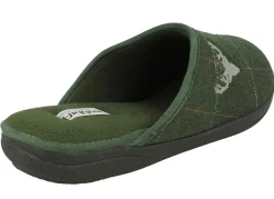 Mens Wide Fit Padders Stag Mule Slippers
