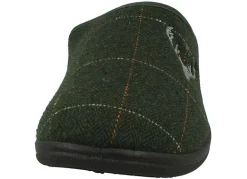 Mens Wide Fit Padders Stag Mule Slippers