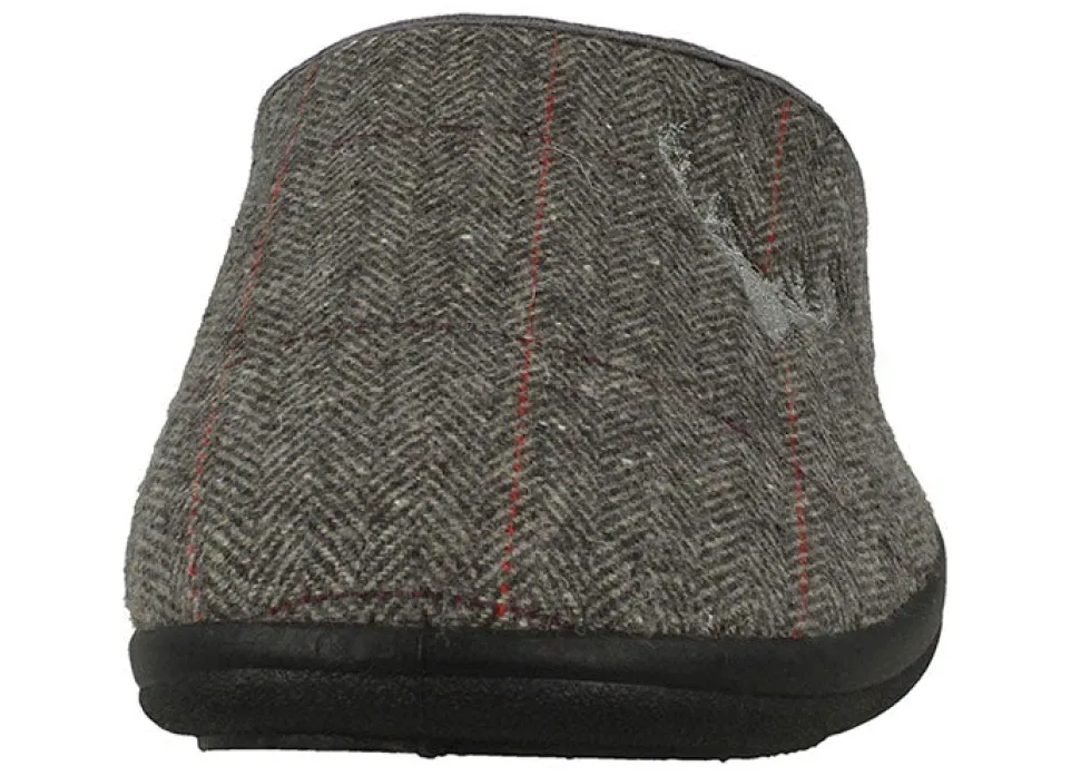 Mens Wide Fit Padders Stag Mule Slippers