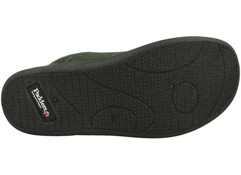 Mens Wide Fit Padders Stag Mule Slippers