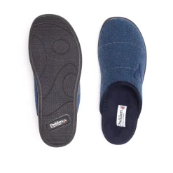 Mens Wide Fit Padders Stag Mule Slippers