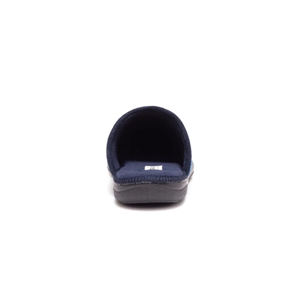 Mens Wide Fit Padders Stag Mule Slippers