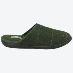 Mens Wide Fit Padders Stag Mule Slippers