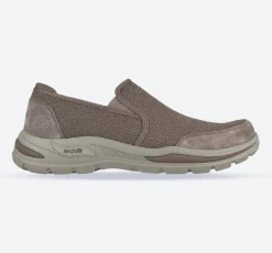 Men's Wide Fit Skechers 204509 Arch Fit Motley Ratel Slip On Trainers