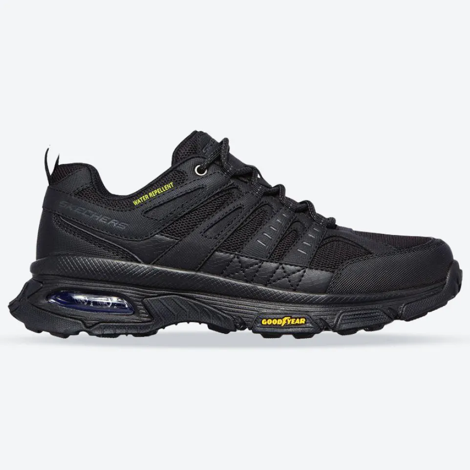 Men's Wide Fit Skechers 237214 Air Envoy Water Repellent outdoor Walking Trainers - Black