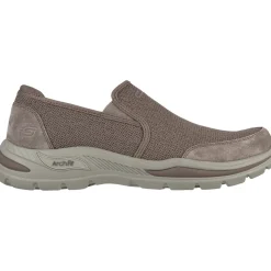 Men's Wide Fit Skechers 204509 Arch Fit Motley Ratel Slip On Trainers