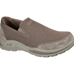 Men's Wide Fit Skechers 204509 Arch Fit Motley Ratel Slip On Trainers