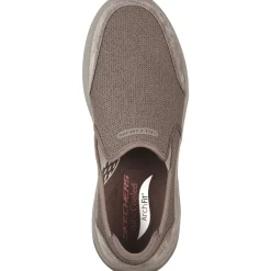 Men's Wide Fit Skechers 204509 Arch Fit Motley Ratel Slip On Trainers