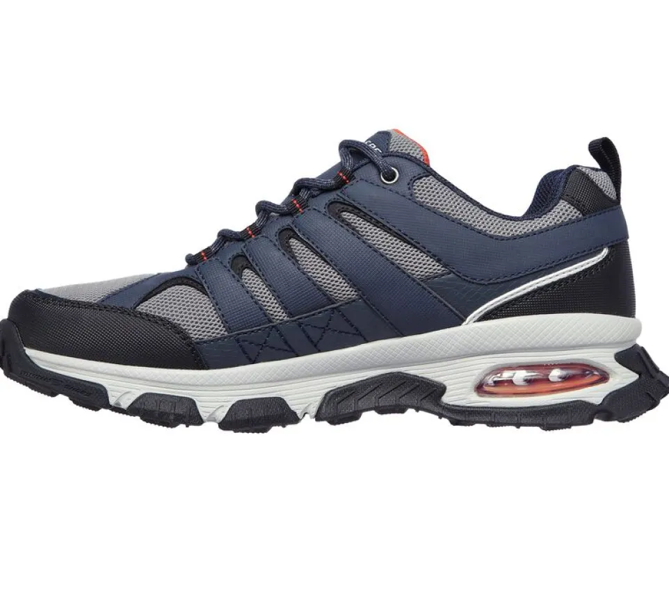 Men's Wide Fit Skechers 237214 Air Envoy Water Repellent outdoor Walking Trainers - Navy/Grey