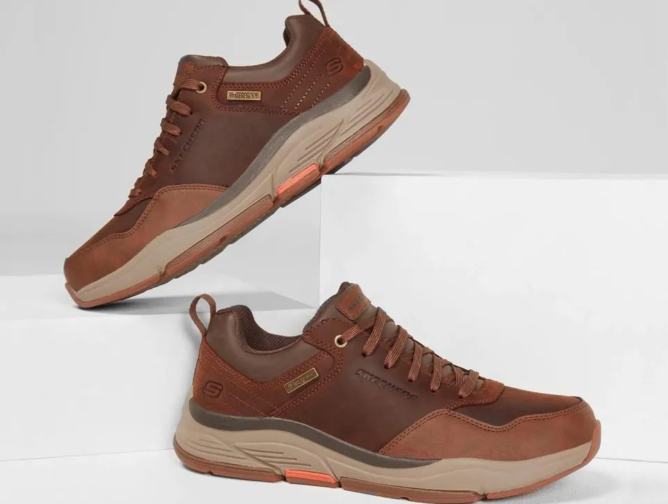 Men's Wide Fit Skechers 210021 Benago Hombre Walking Trainers