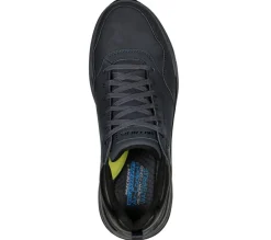 Men's Wide Fit Skechers 210021 Benago Hombre Walking Trainers - Navy