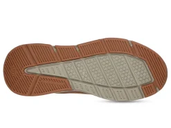 Men's Wide Fit Skechers 210021 Benago Hombre Walking Trainers - Dark Brown