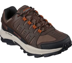 Men's Wide Fit Skechers 237501 Equalizer 5.0 Trail-Solix Walking Trainers - Brown/Orange