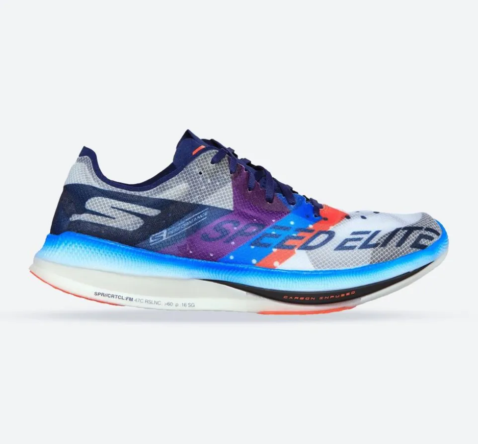 Men's Wide Fit Skechers 55221 Go Run Speed Elite Sports Trainers