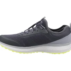 Men's Wide Fit Skechers 220102 GOrun Consistent Trainers - Charcoal/Lime
