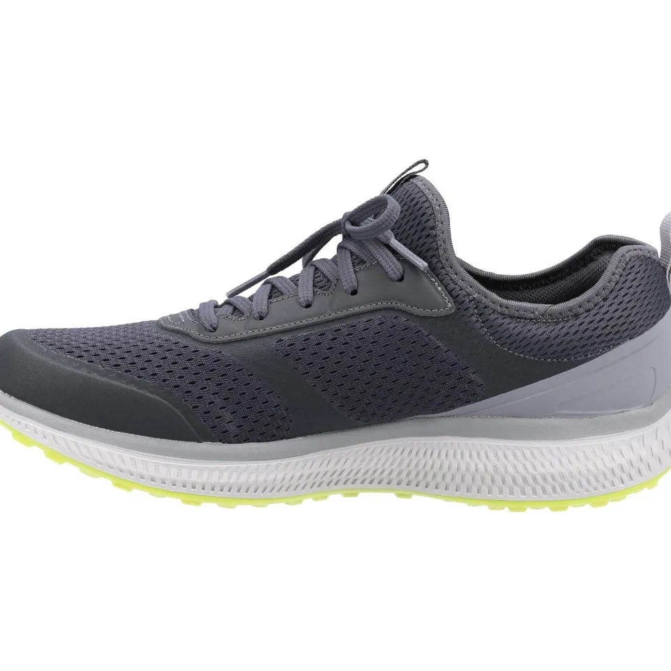 Men's Wide Fit Skechers 220102 GOrun Consistent Trainers - Charcoal/Lime
