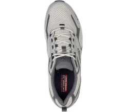 Men's Wide Fit Skechers 220034 Go Run Consistent Running Trainers - Grey/Navy - Goga Mat