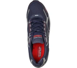 Men's Wide Fit Skechers 220034 Go Run Consistent Running Trainers - Navy/Red - Goga Mat