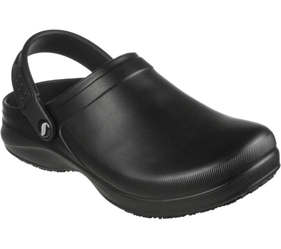 Men's Wide Fit Skechers 200092 Riverbound Sr Clog Shoes