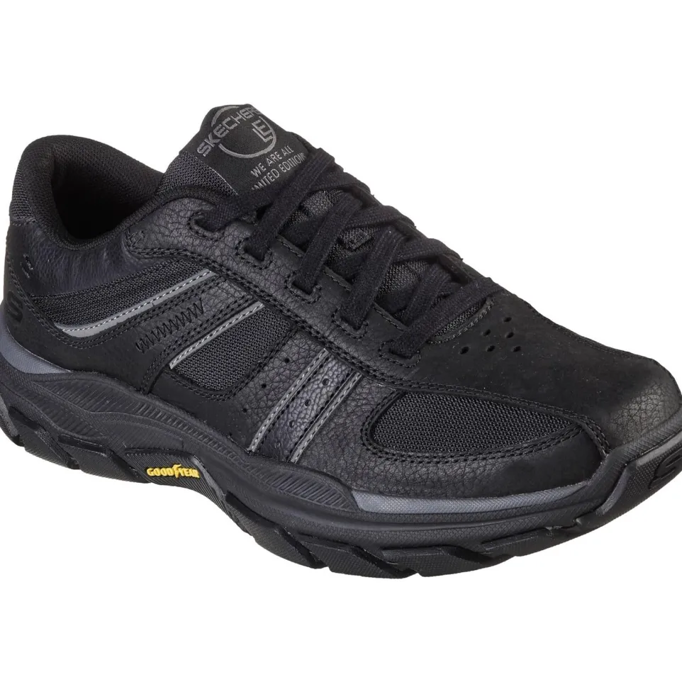 Men's Wide Fit Skechers 204330 Respected Lace Up Trainers
