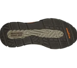 Men's Wide Fit Skechers 204480 Respected Calum Walking Trainers - Cocoa
