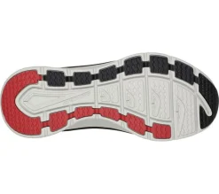 Men's Wide Fit Skechers 232364 Relaxed Fit Meerno D'lux Walker Trainers - Black/Red