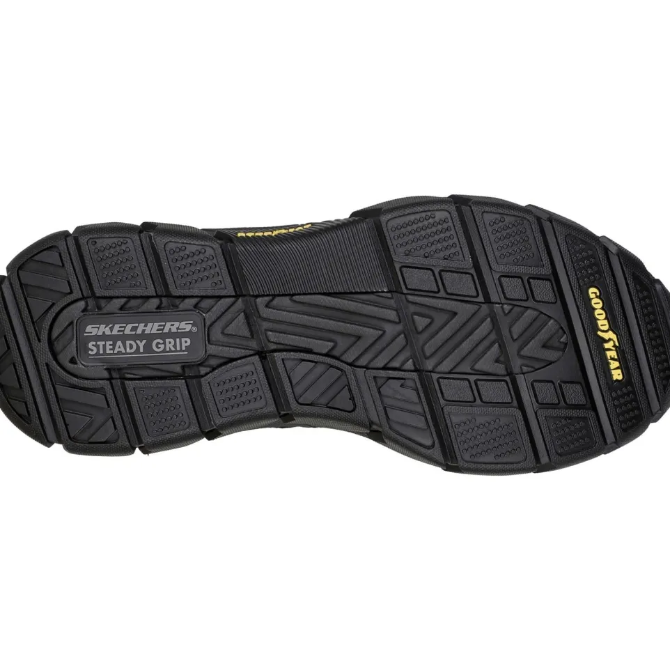 Men's Wide Fit Skechers 204330 Respected Lace Up Trainers