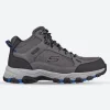 Men's Wide Fit Skechers 204477 Selmen Melano Hiking Boots - Grey