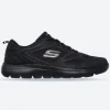 Men's Wide Fit Skechers 52812 Summits South Rim Sports Trainers - Black